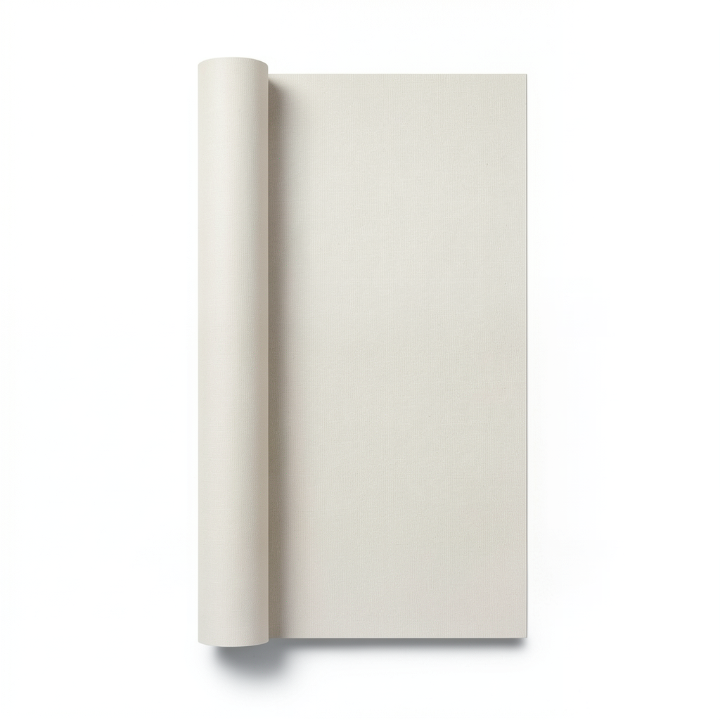 Plain Wallpaper Light Beige Color Size 15.6m×106cm