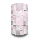 Modern Wall Covering 15.6m x 100cm Light Pink Gray