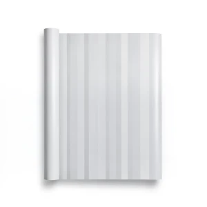ورق حائط تصميم مقلم مقاس 15.6 م×106 سم لون رمادي فاتح