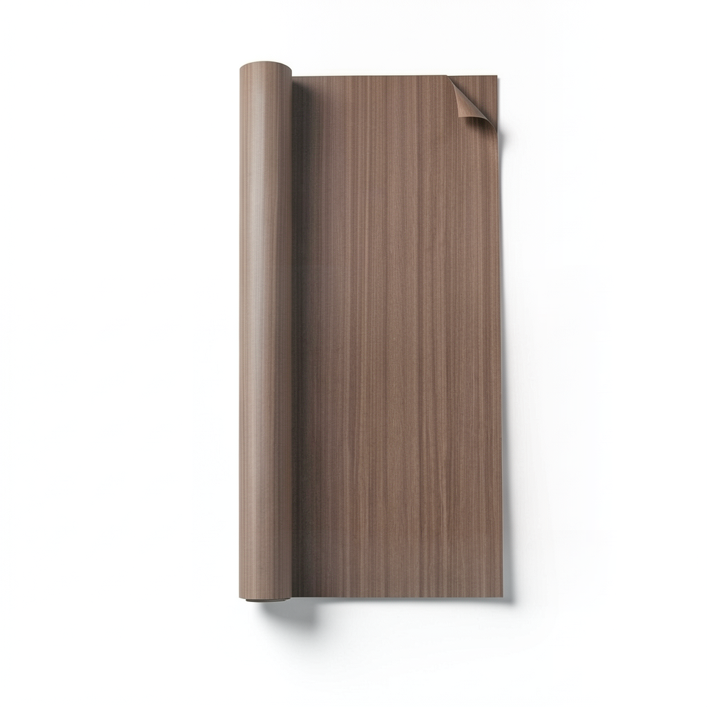 ورق حائط تصميم مقلم مقاس 15.6 م×106 سم لون بني