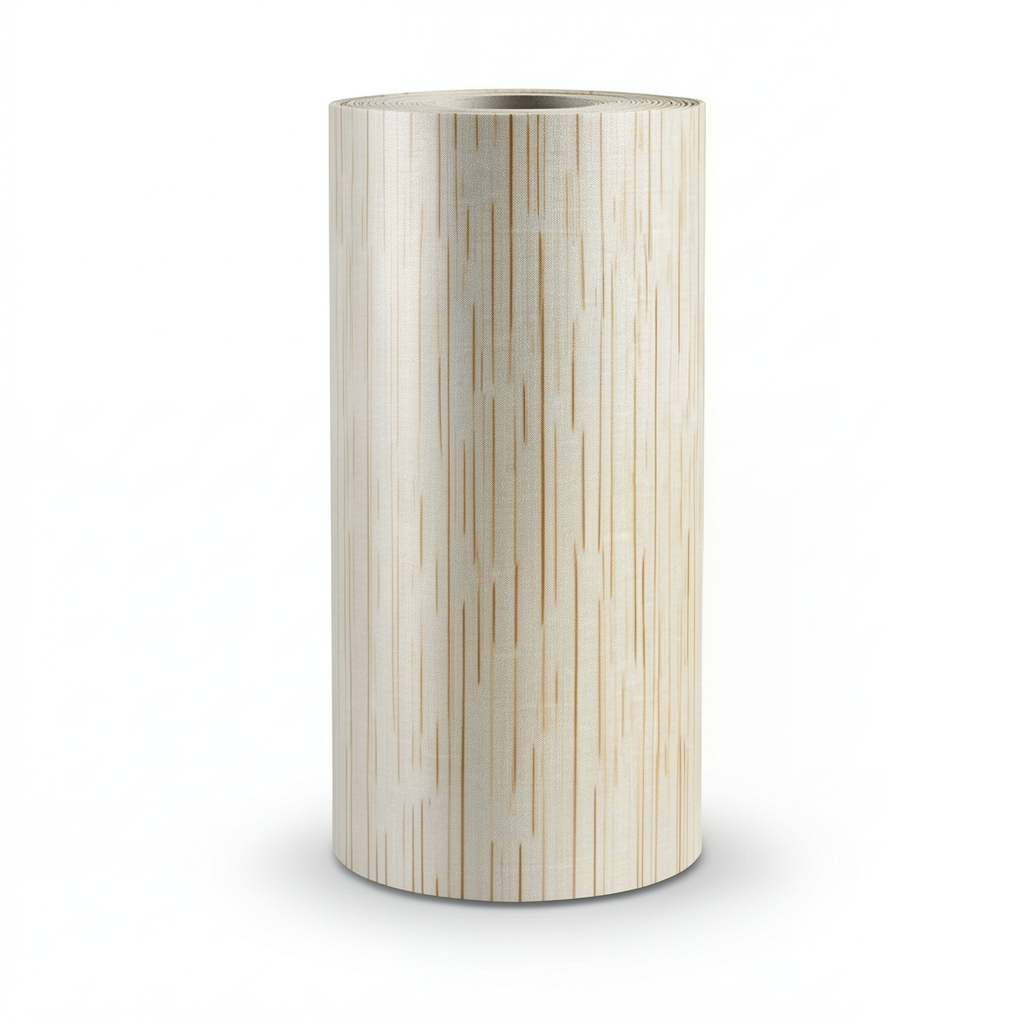 Striped Wallpaper Vinyl Sheath 15.6m x 106cm Beige Brown