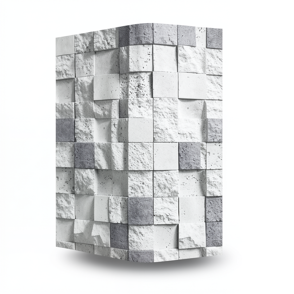 Modern Wall Covering 15.6m x 100cm Light with Dark Gray