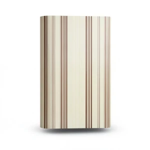 Wallpaper Striped Design 15.6m×100cm Beige with Brown Stripes