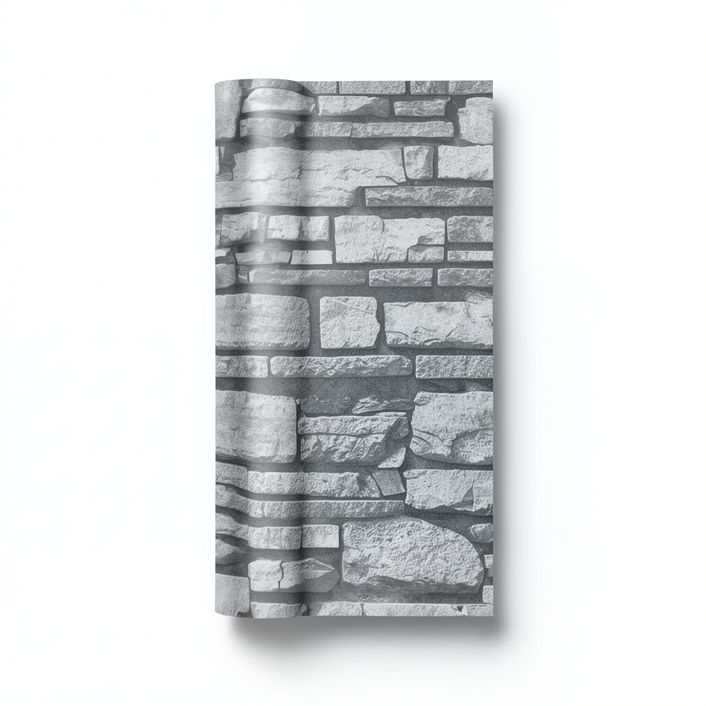 Modern Wallpaper 15.6m×100cm Gray Color