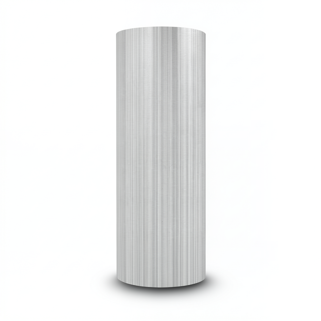 Striped Wall Covering Vinyl Sheath 15.6m x 100cm Gray
