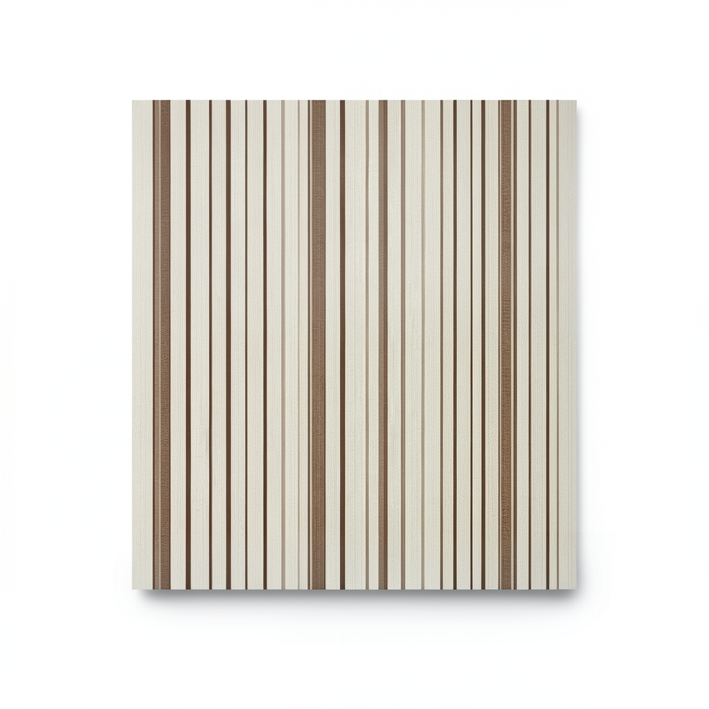 Wallpaper Striped Design 15.6m×100cm Beige with Brown Stripes