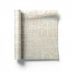 American wall Covering for youth and children, size 10 m x 0.53 m, beige color, model GK8827 