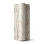 Plain Wallpaper 15.6m×106cm Beige with Brown Veins