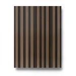Wallpaper Striped Design Size 15.6m×106cm Dark Brown