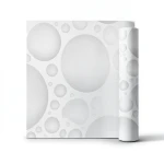 3D Design Wallpaper Length 10m Width 53cm White Gray