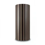 Wallpaper Striped Design Size 15.6m×106cm Dark Brown