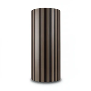 Wallpaper Striped Design Size 15.6m×106cm Dark Brown