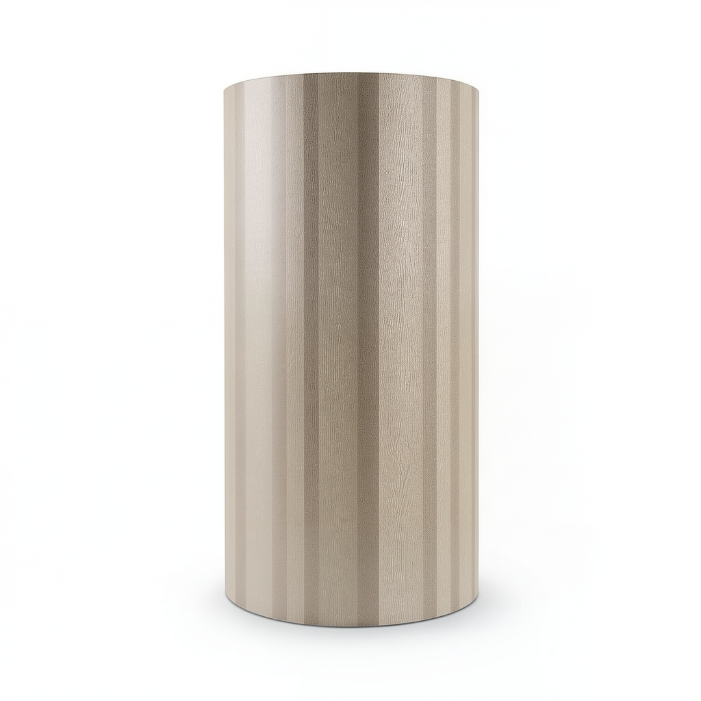 Wallpaper Striped Design Size 15.6m×106cm Light Brown