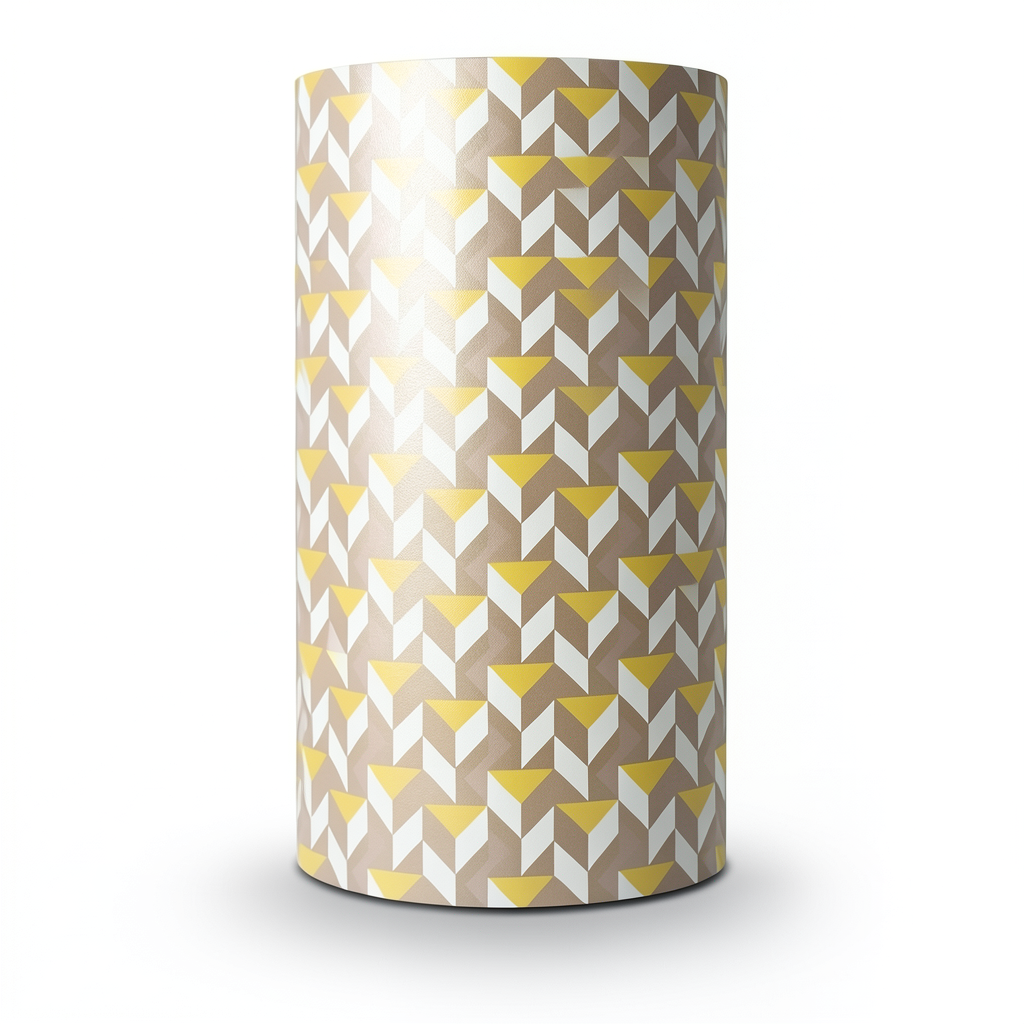 Wallpaper Classic Design 15.6m×106cm Yellow White Brown