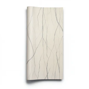 Plain Wallpaper 15.6m×106cm Beige with Gray Veins