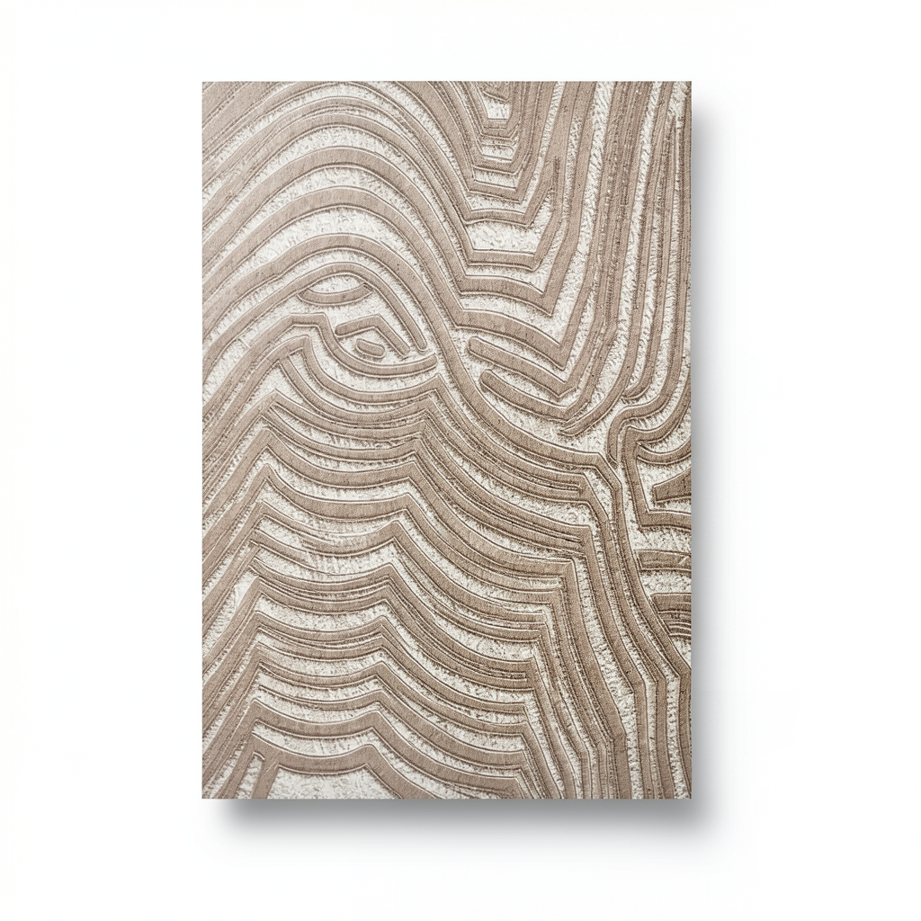 Wallpaper Classic Design Brown with Beige, Size 15.6m×106cm