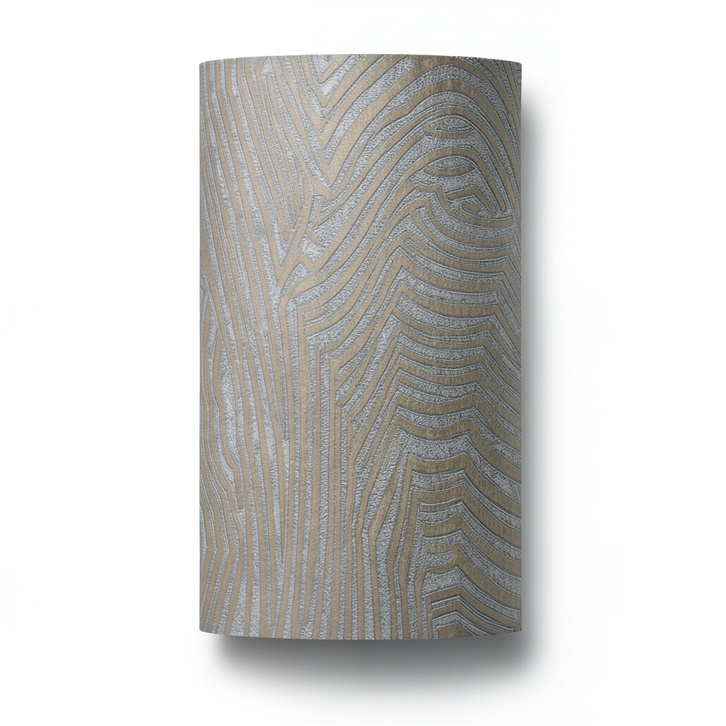 Wallpaper Classic Design 15.6m×106cm Gray and Brown