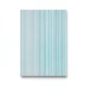 Wallpaper Striped Design Size 15.6m×106cm Cyan with Gray