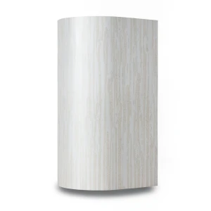 Striped Wallpaper Vinyl Sheath 15.6m x 100cm Beige with Gray