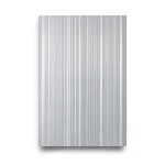 Striped Wall Decoration Vinyl Sheath 15.6m x 100cm Silver Gray
