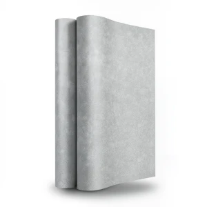 Plain Vinyl Wallpaper 15.6m x 106cm Gray with Sand Color