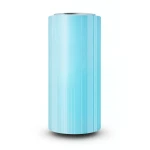 Wallpaper Striped Design Size 15.6m×100cm Cyan Color
