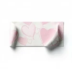 American wall Covering for youth and children, size 10 m x 0.53 m, off white with pink color, model GK8863B 