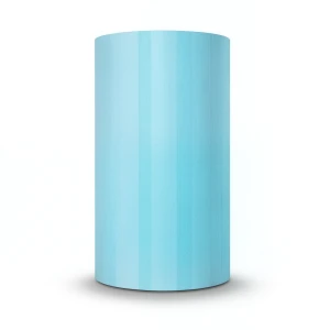 Wallpaper Striped Design 15.6m×100cm Cyan Color