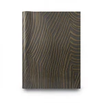 Wallpaper Classic Design 15.6m×106cm Dark Brown with Light Gold