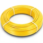 أنابيب HDPE الراجحي PE 100 ضغط 10 بار قطر خارجي 16 مم سمك 3 مم لون أصفر 