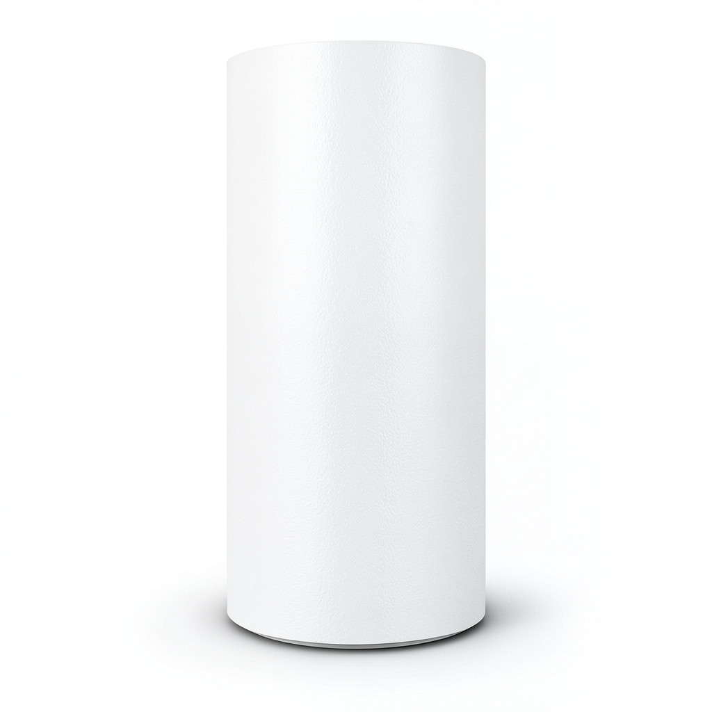 Plain Vinyl Wallpaper 15.6m x 106cm White Color