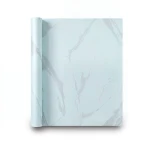 Wallpaper Classic Design Light Cyan and Gray, Size 15.6m×106cm