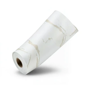 Classic Wallpaper Vinyl Sheath 15.6m x 106cm White and Beige