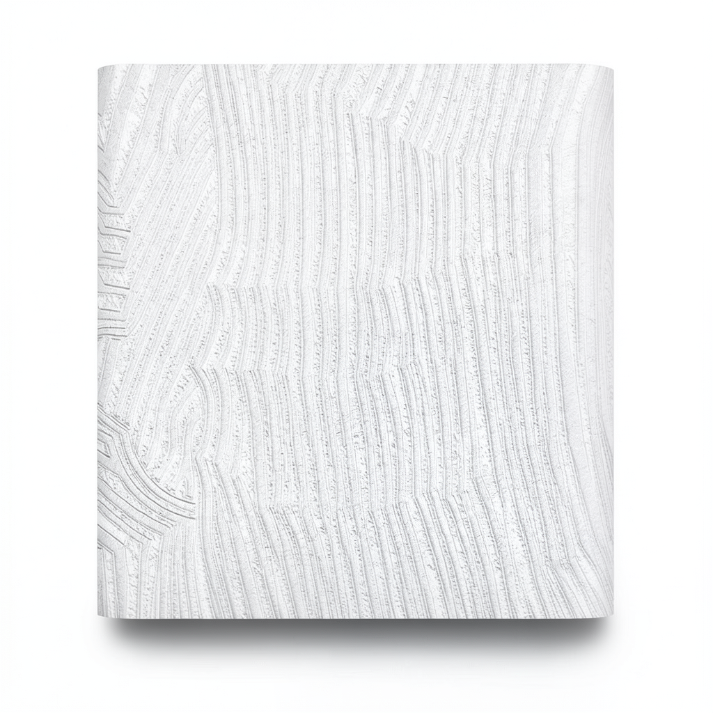 Wallpaper Classic Design 15.6m×106cm White with Silver