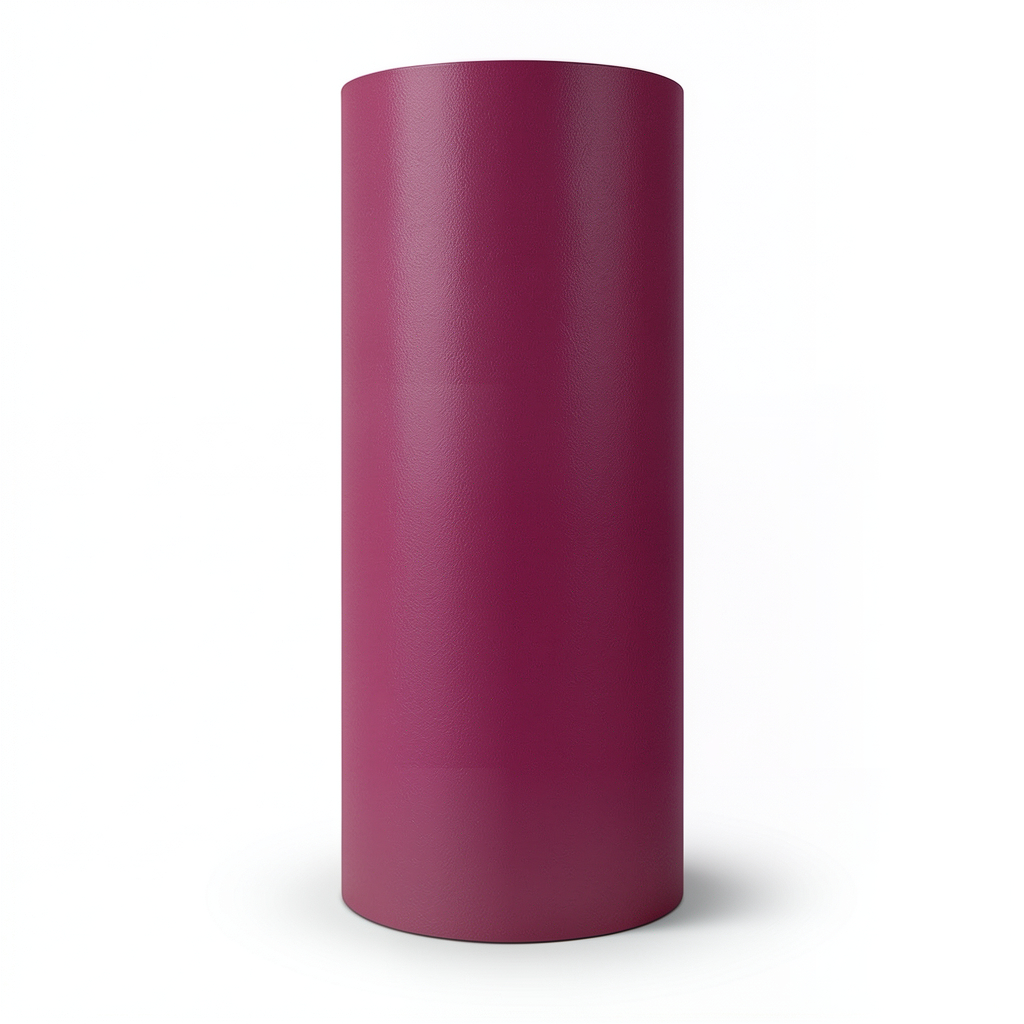 Plain Vinyl Wallpaper 15.6m×106cm, Dark Pink Color