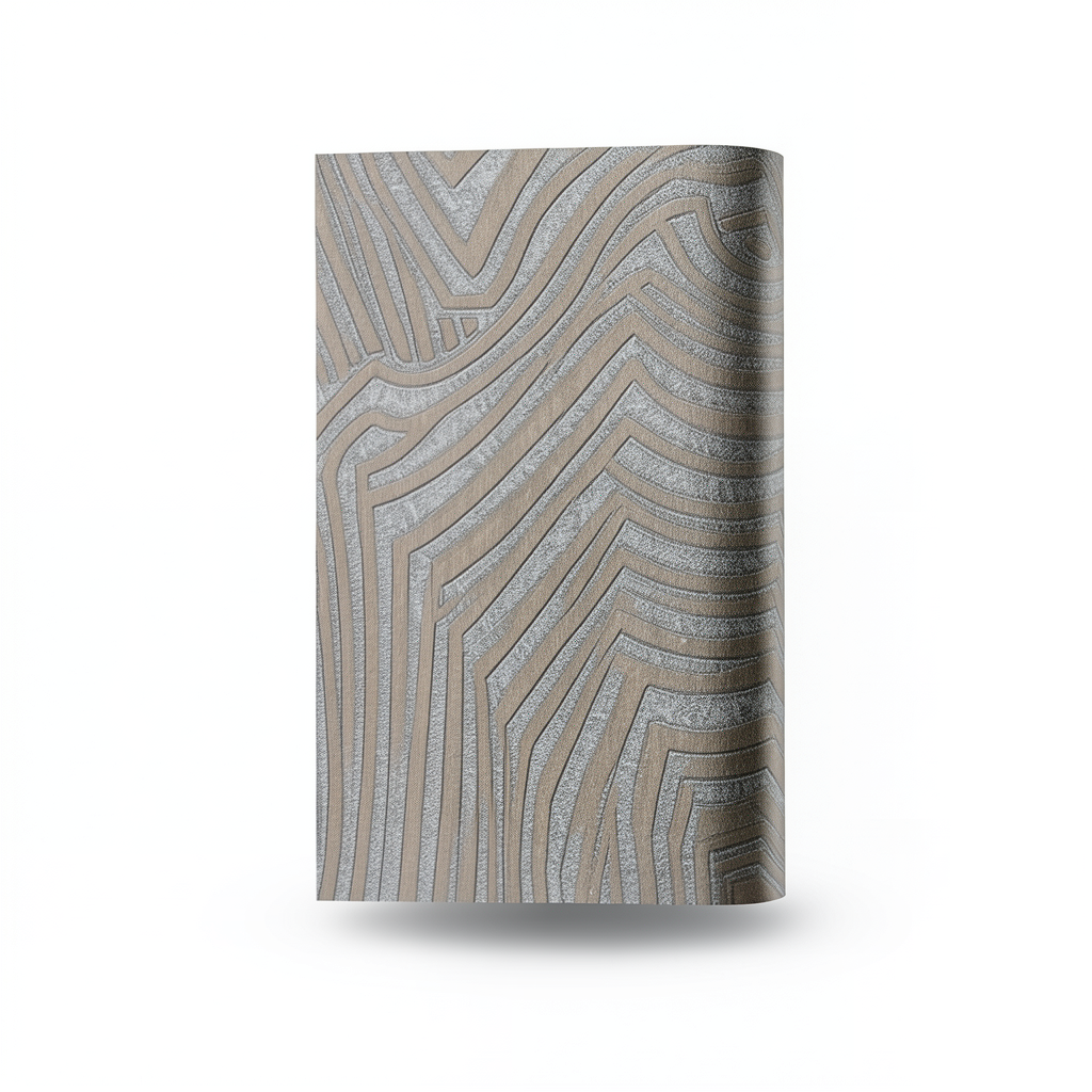 Wallpaper Classic Design 15.6m×106cm Gray and Brown