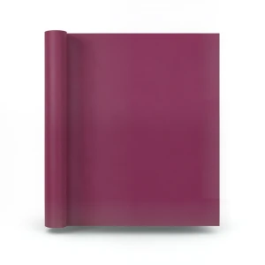 Plain Vinyl Wallpaper 15.6m×106cm, Dark Pink Color