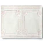 American wallpaper for youth and children, size 10 m x 0.53 m, off white with pink color, model GK8897 