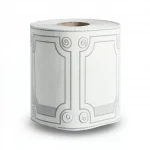 American wall Covering for youth and children, size 10 m x 0.53 m, off white with gray color, model GK8898 