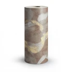 Classic Wall Decoration Vinyl Sheath 15.6m x 106cm Brown Gray Yellow