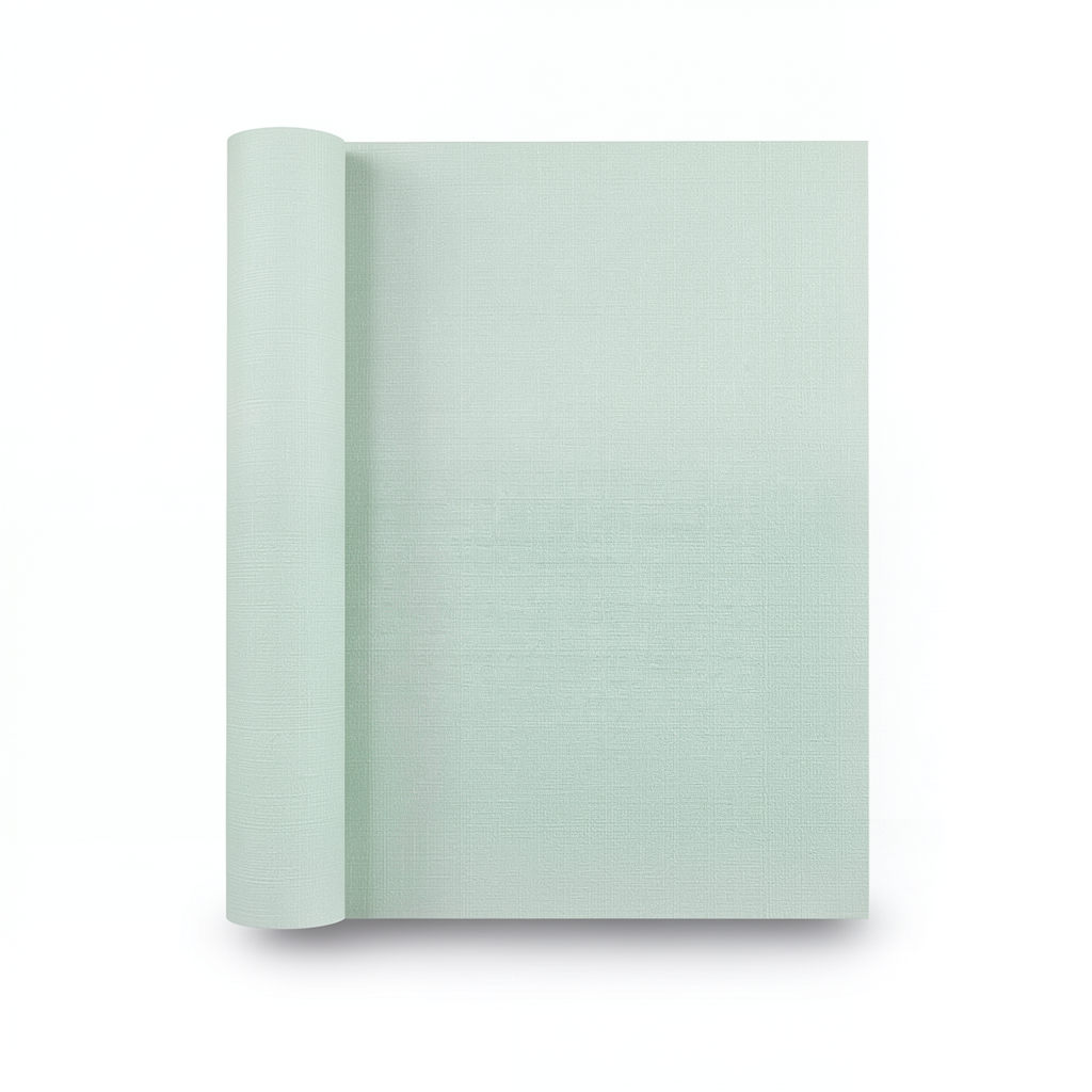 Wallpaper Plain Design Size 15.6m × 106cm Light Green Color