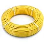 أنابيب HDPE الراجحي  PE 100 ضغط 10 بار قطر خارجي 32 مم سمك 3 مم لون أصفر 