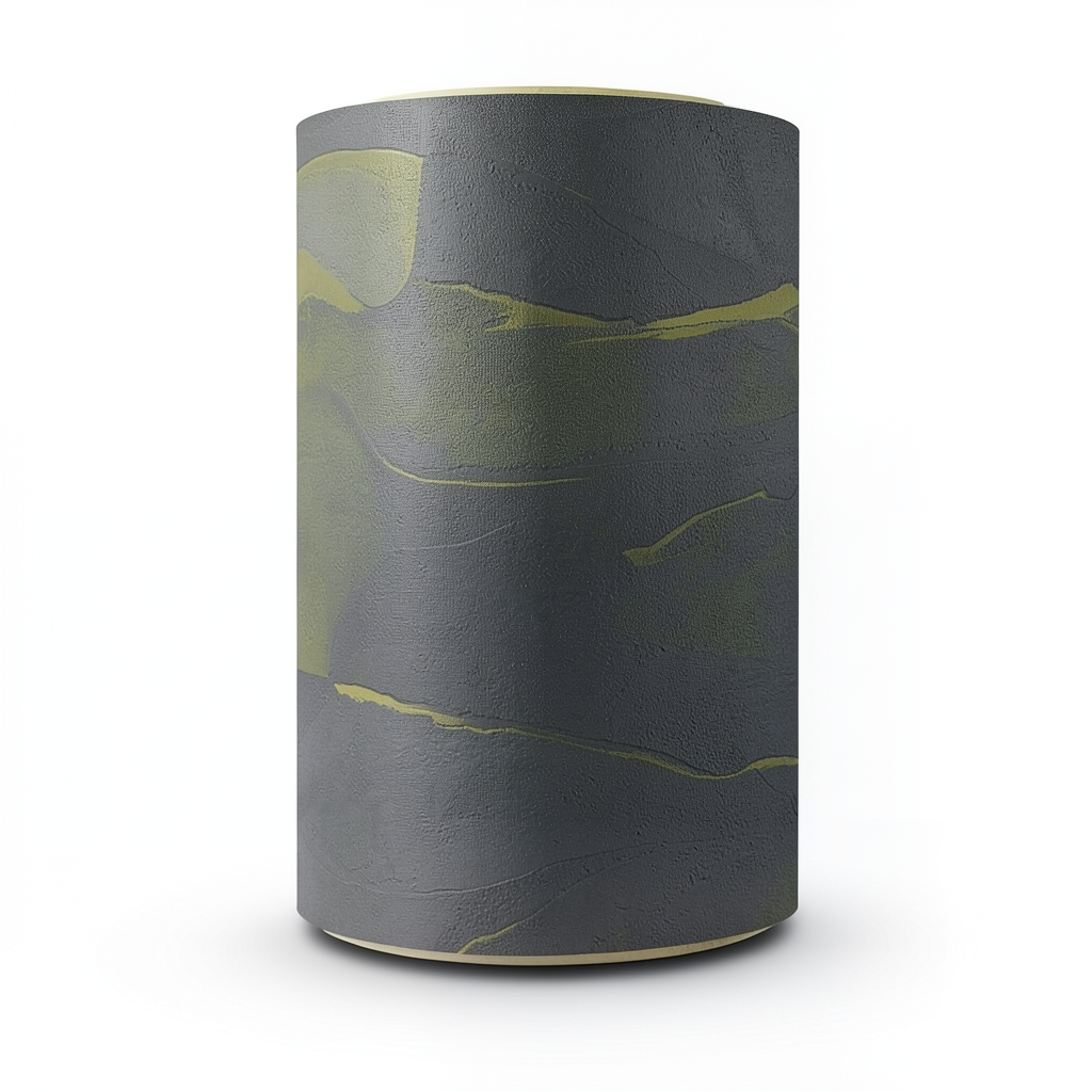 Wallpaper Classic Design 15.6m×106cm Dark Gray with Yellow