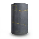 Wallpaper Classic Design 15.6m×106cm Dark Gray with Yellow