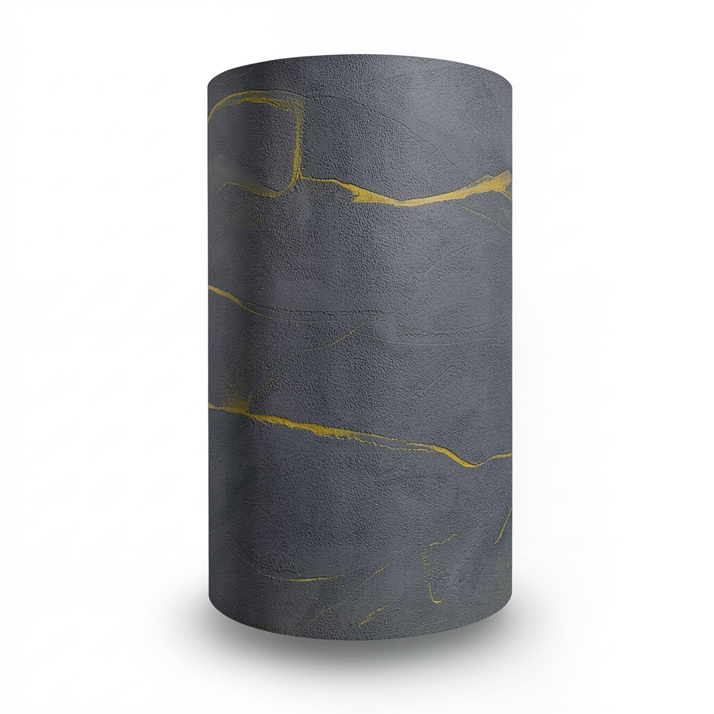 Wallpaper Classic Design 15.6m×106cm Dark Gray with Yellow