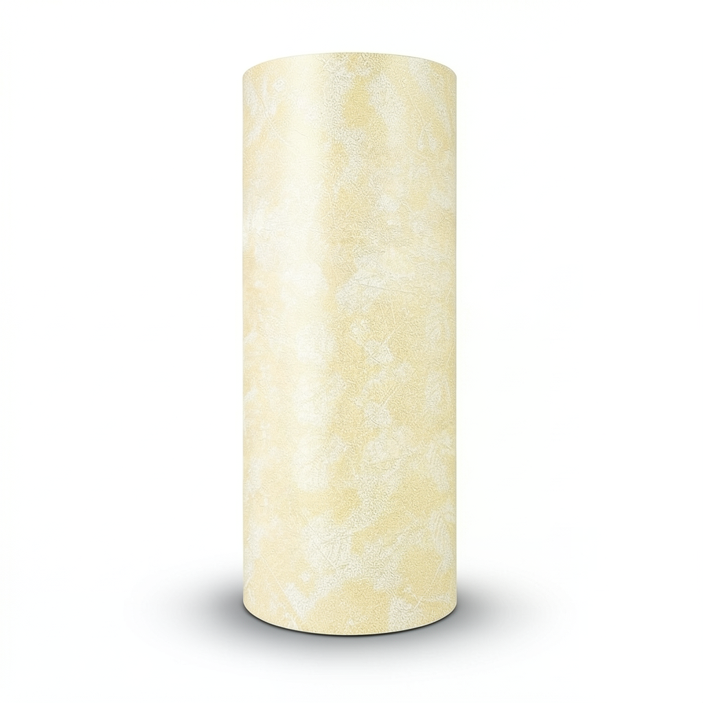 Classic Wall Covering Vinyl Sheath 15.6m x 106cm Yellow on Beige