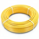 أنابيب HDPE الراجحي  PE 80 ضغط 8 بار قطر خارجي 25 مم سمك 3 مم لون أصفر 