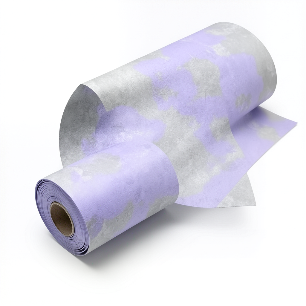 Wallpaper Classic Design Gray on Light Purple, Size 15.6m×106cm