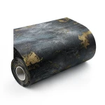 Wallpaper Classic Design 15.6m×106cm Black and Gray with Gold