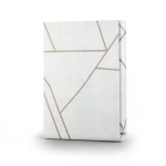 Classic Wallpaper Vinyl Sheath 15.6m x 106cm White and Brown